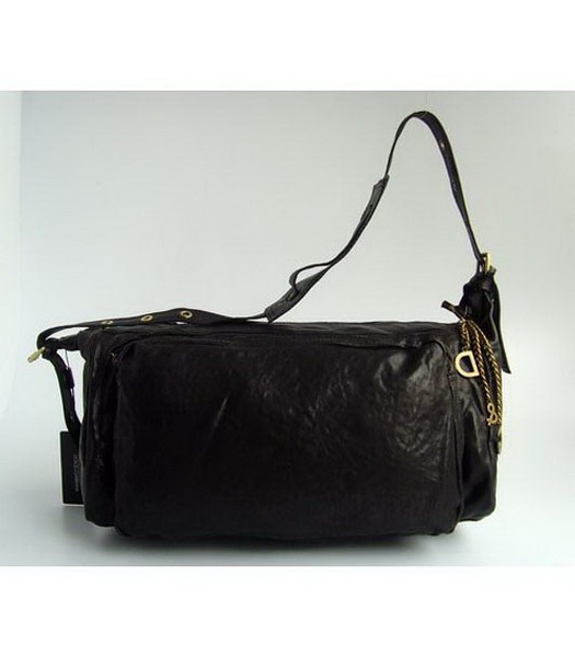 D & G di Miss Curly balze Cinturino in pelle Hobo_Black